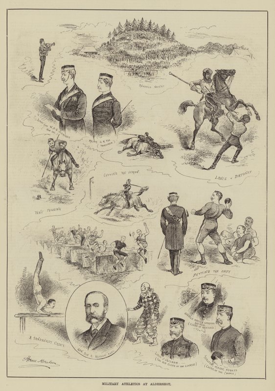Militärische Leichtathletik in Aldershot von Horace Morehen