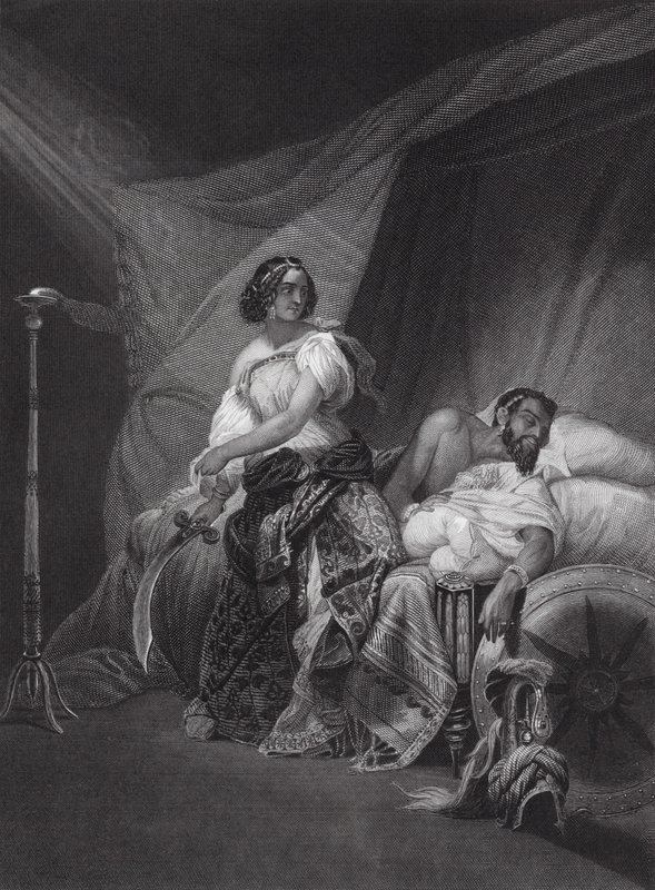 Judith und Holofernes, Judith, Kap 13, V 4, 7 (Gravur) von Horace (after) Vernet