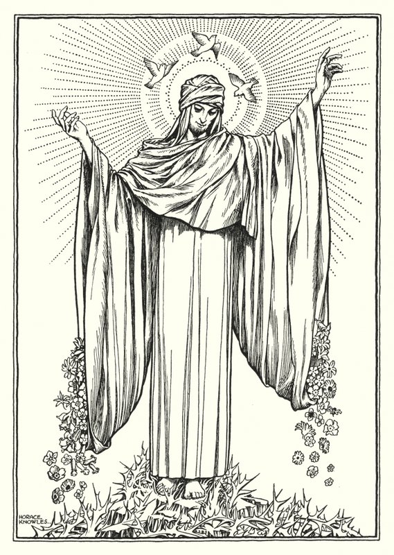 Illustration zur Bergpredigt von Horace J. Knowles