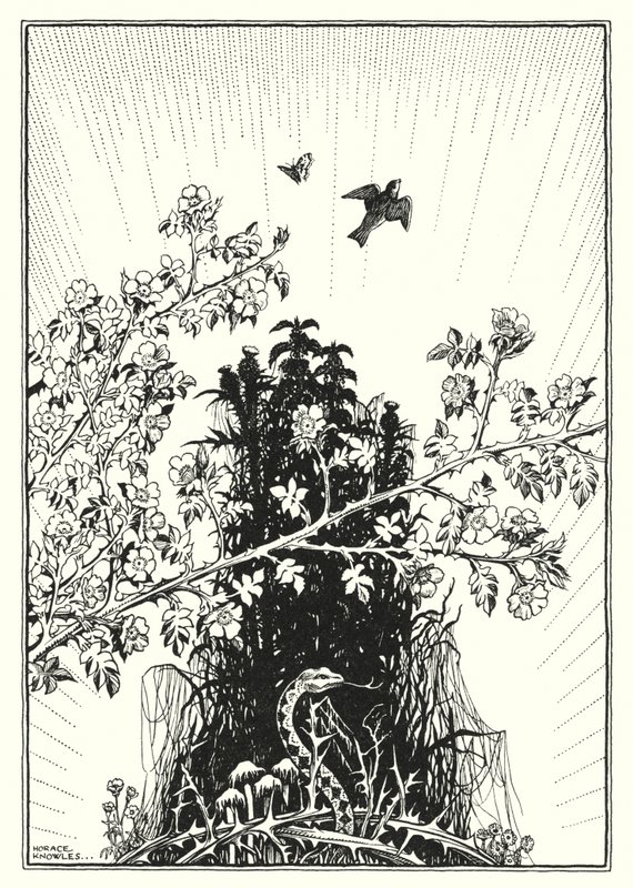 Illustration zur Bergpredigt von Horace J. Knowles