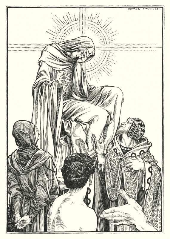 Illustration zur Bergpredigt von Horace J. Knowles