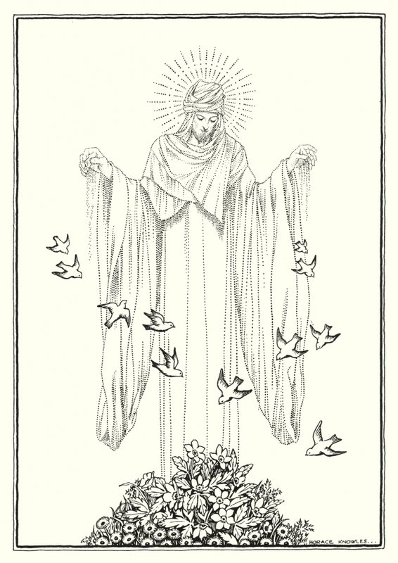 Illustration für die Bergpredigt (Gravur) von Horace J. Knowles