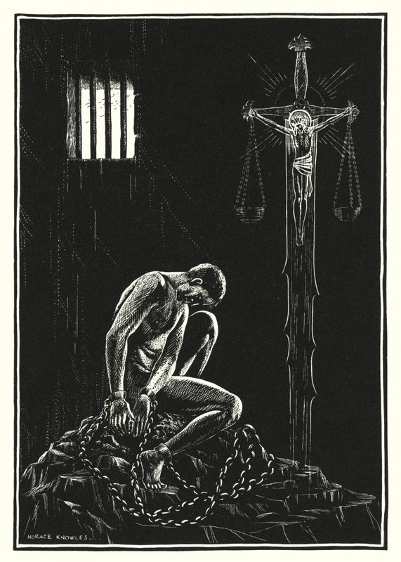 Illustration für die Bergpredigt (Gravur) von Horace J. Knowles