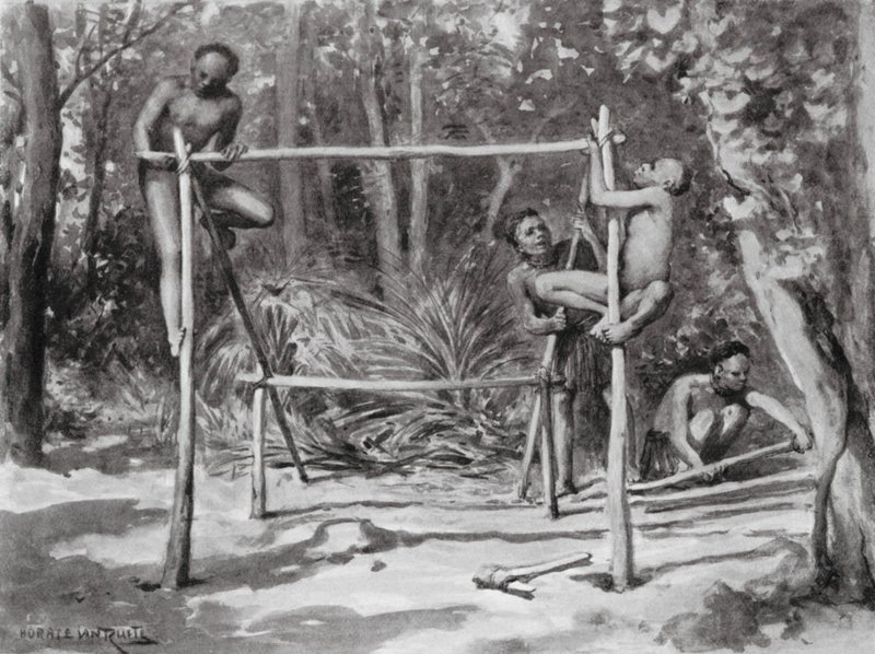 Die Morgendämmerung des Lebens, ein Zuhause bauen von Horace van Ruith
