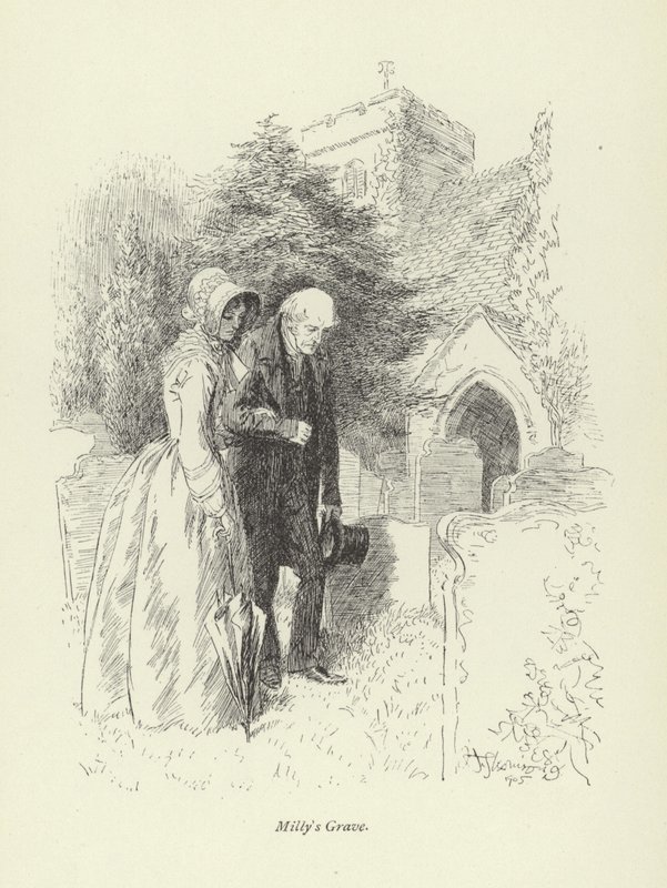 Illustration für Amos Barton von George Eliot von Hugh Thomson