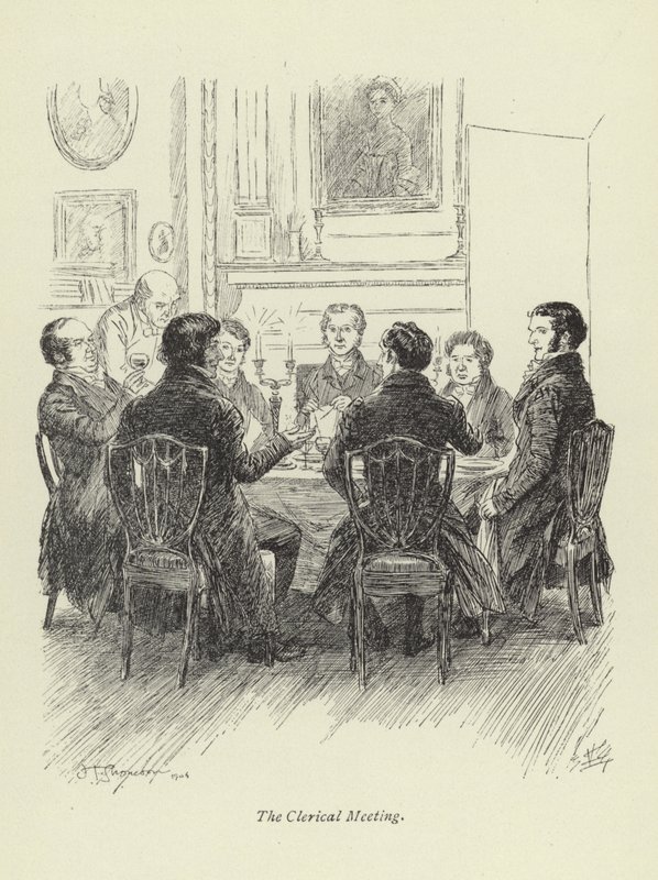 Illustration für Amos Barton von George Eliot von Hugh Thomson