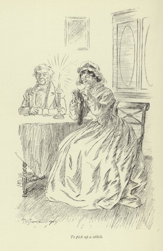 Illustration für Amos Barton von George Eliot von Hugh Thomson