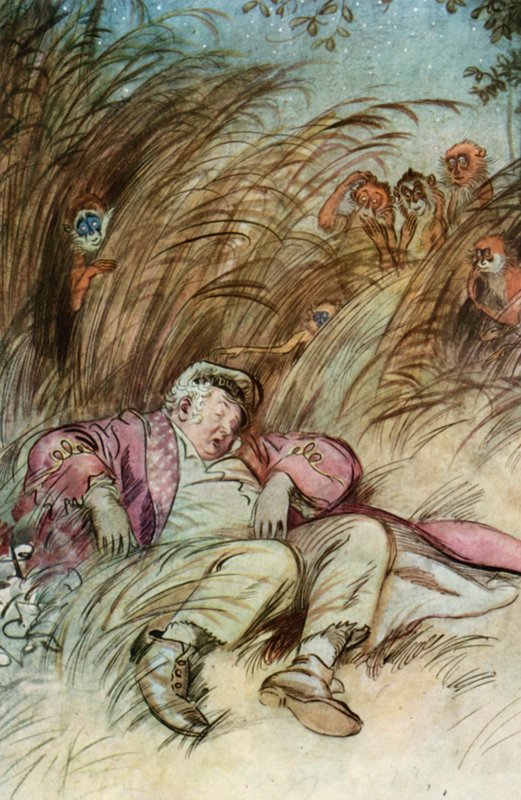 Illustration für J. M. Barries Der bewundernswerte Crichton von Hugh Thomson