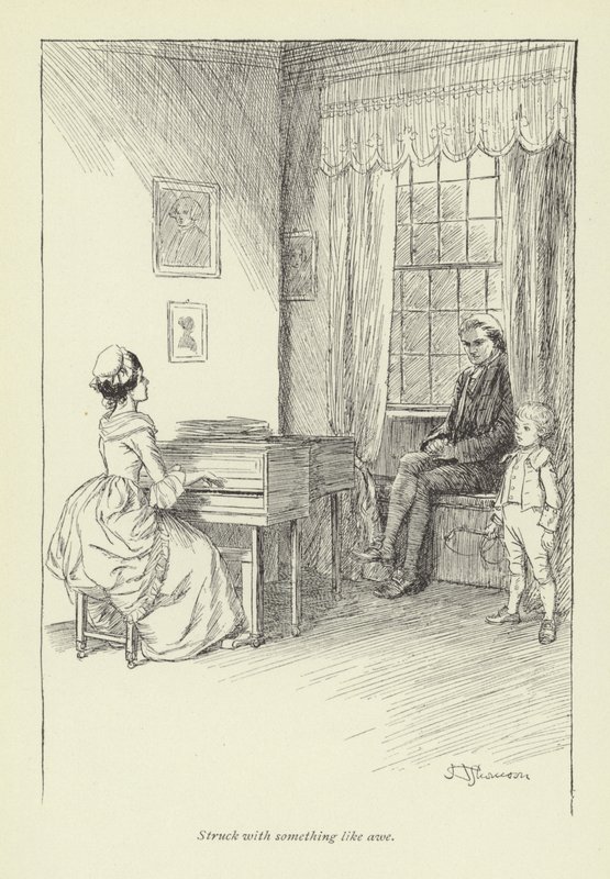 Illustration für Mr. Gilfils Liebesgeschichte von George Eliot von Hugh Thomson