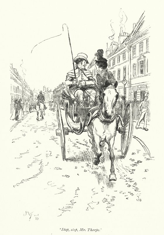 Illustration für Northanger Abbey von Jane Austen von Hugh Thomson