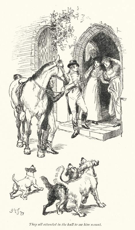 Illustration für Northanger Abbey von Jane Austen von Hugh Thomson