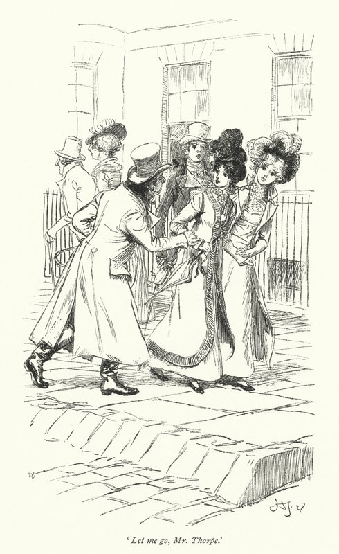 Illustration für Northanger Abbey von Jane Austen von Hugh Thomson