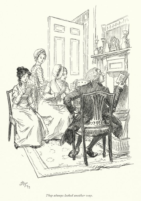 Illustration für Northanger Abbey von Jane Austen von Hugh Thomson