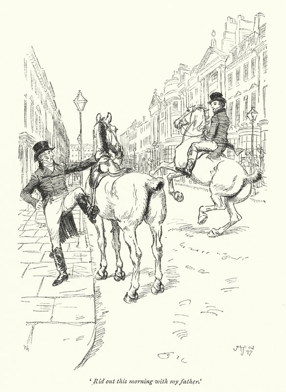 Illustration für Northanger Abbey von Jane Austen von Hugh Thomson