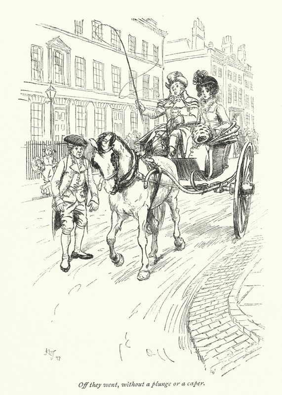 Illustration für Northanger Abbey von Jane Austen von Hugh Thomson