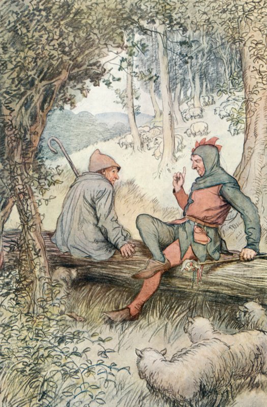 Illustration zu Shakespeares Wie es euch gefällt von Hugh Thomson