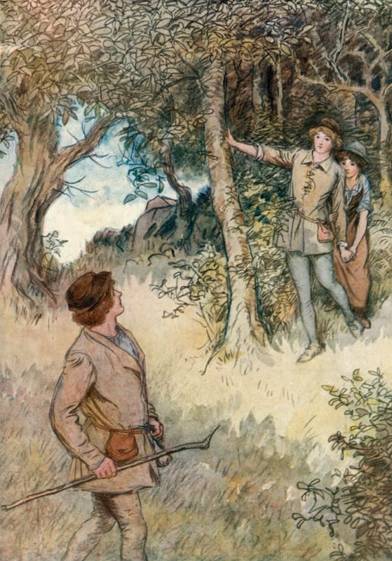 Illustration zu Shakespeares Wie es euch gefällt von Hugh Thomson
