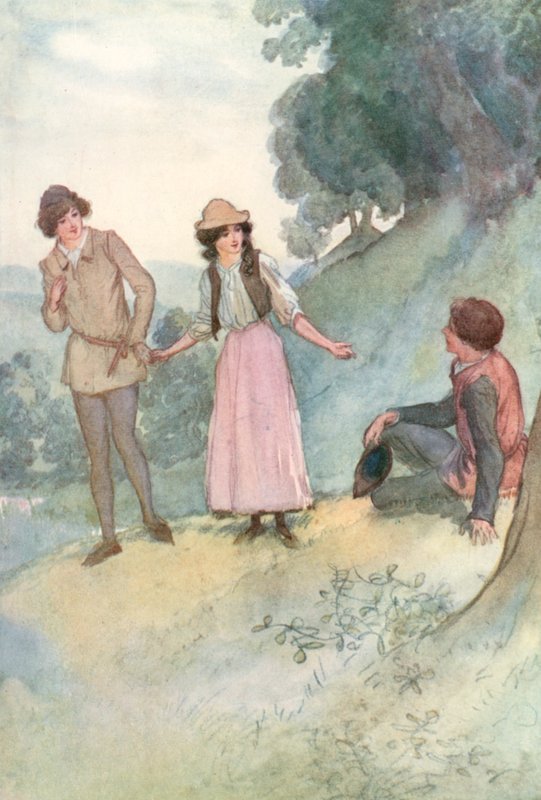 Illustration zu Shakespeares Wie es euch gefällt von Hugh Thomson