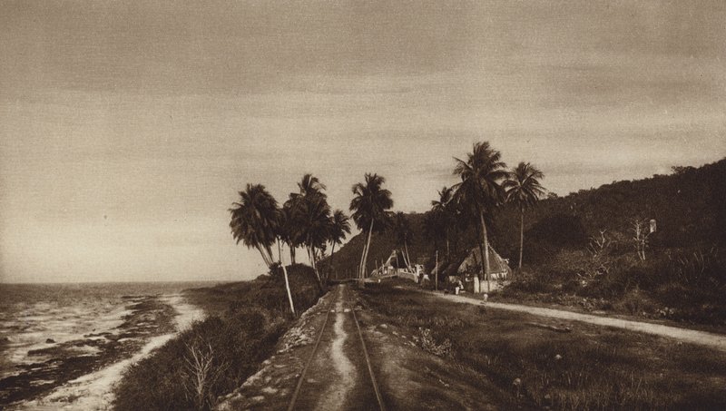 Mexiko: Campeche, Straße durch Lerma von Hugo Brehme