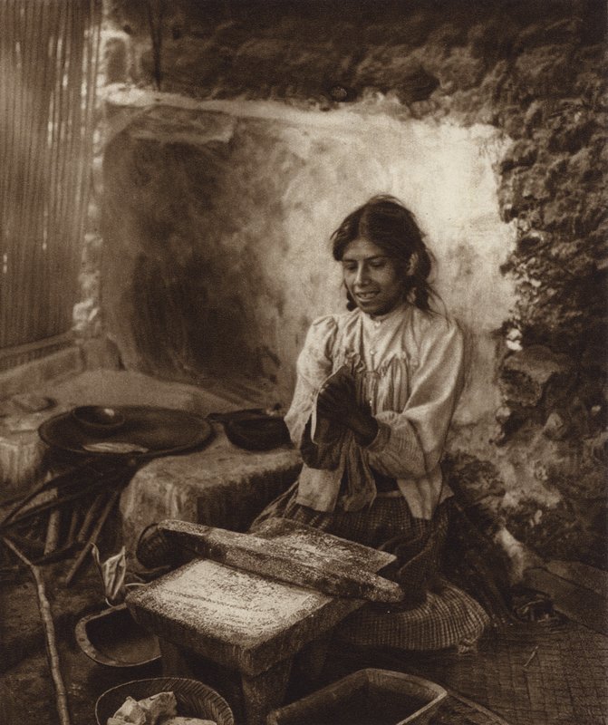Mexiko: Mais-Tortillas kochen von Hugo Brehme