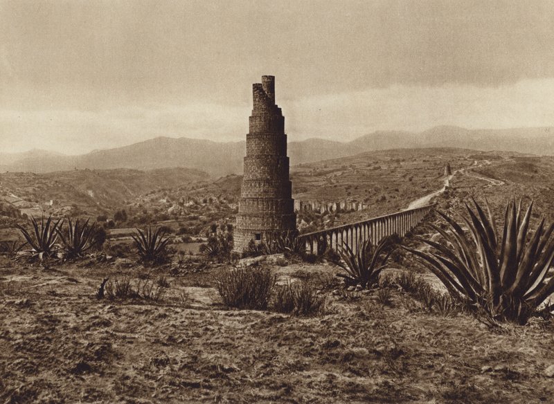 Mexiko: Alte spanische Wasserleitung von Los Remedios von Hugo Brehme