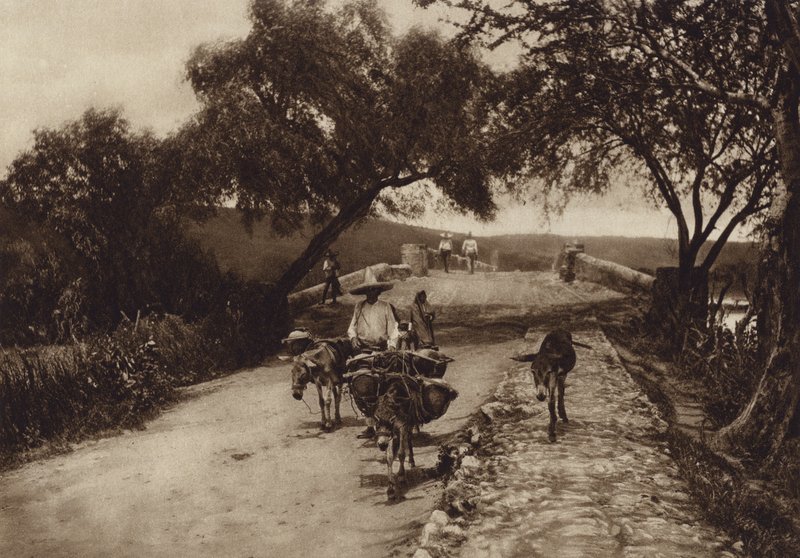 Mexiko: Una carretera en las Montañas de México von Hugo Brehme