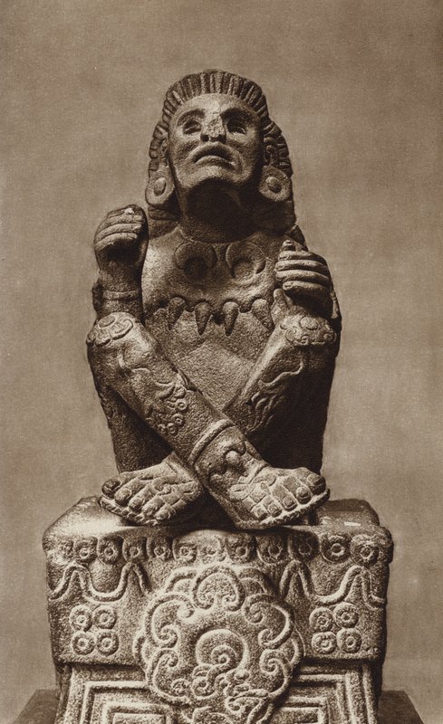 Mexiko: Xochipilli mit Maske, Nationalmuseum von Hugo Brehme