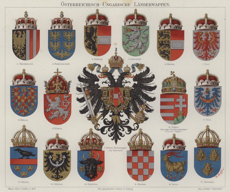 Wappen des österreichisch-ungarischen Reiches von Hugo Gerard (after) Strohl