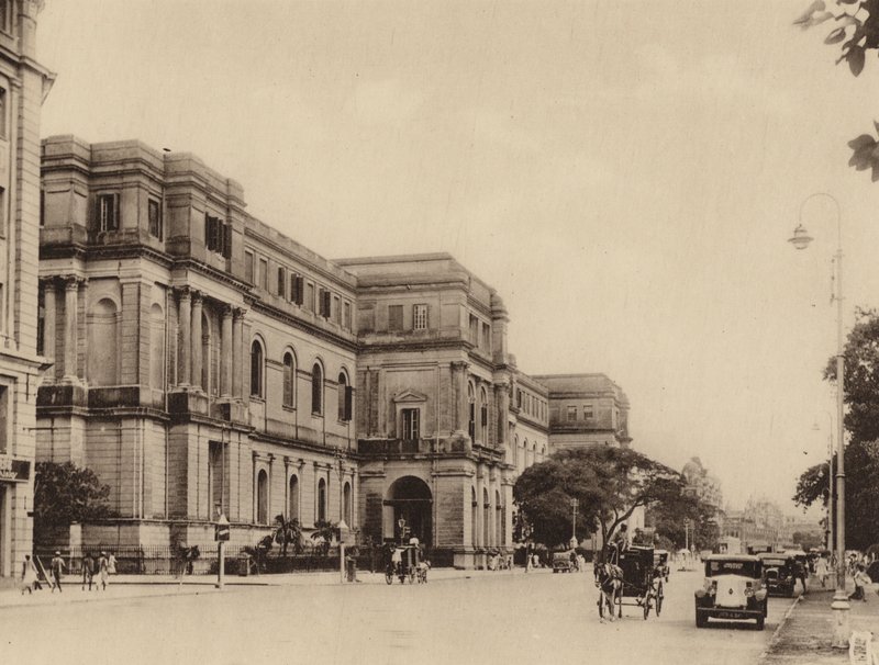 Das Indian Museum und die Chowringhee Road, Blick nach Süden von Indian photographer