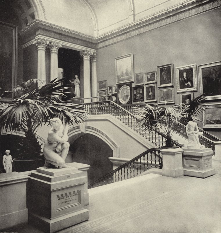 Treppe der Nationalgalerie, Dublin von Irish Photographer