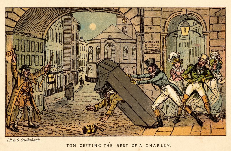 Tom besiegt einen Charley von Isaac, Robert and George Cruikshank