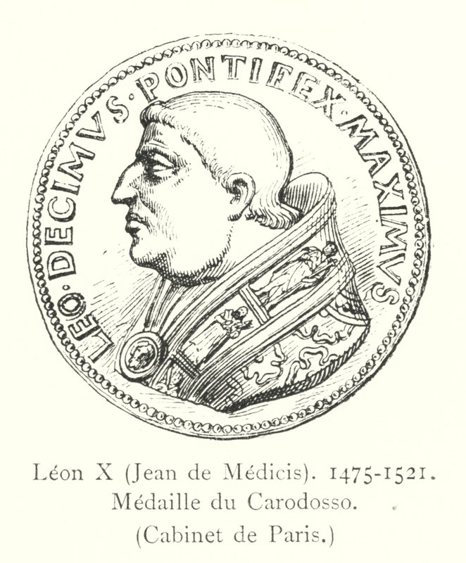 Leo X, Jean de Medicis, 1475-1521, Medaille von Caradosso, Cabinet de Paris von Italian School