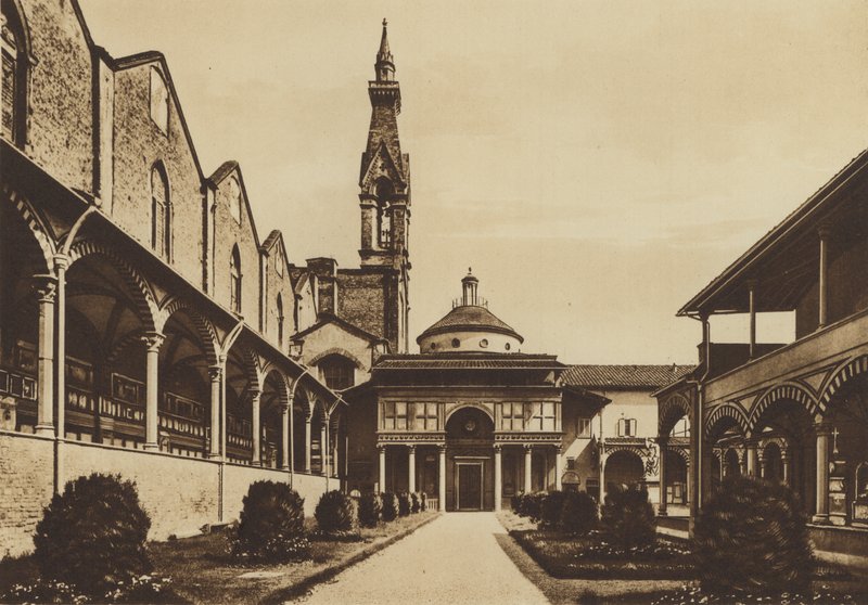 Florenz: Kirche S. Croce, Kreuzgang von Italian Photographer