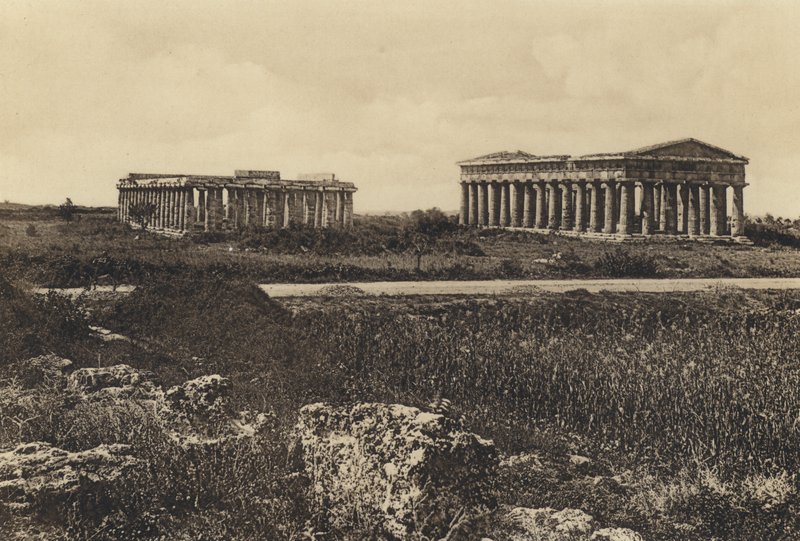 Neapel: Pesto, Tempel des Neptun und der Ceres von Italian Photographer