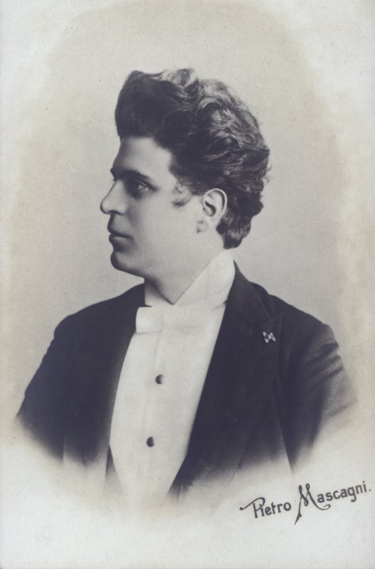 Pietro Mascagni, italienischer Komponist der Oper Cavalleria Rusticana von Italian Photographer