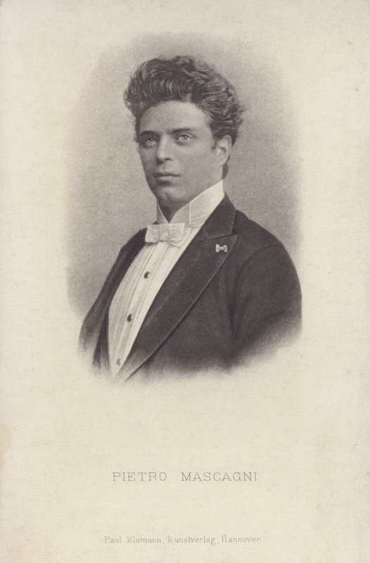 Pietro Mascagni, italienischer Komponist der Oper Cavalleria Rusticana von Italian Photographer