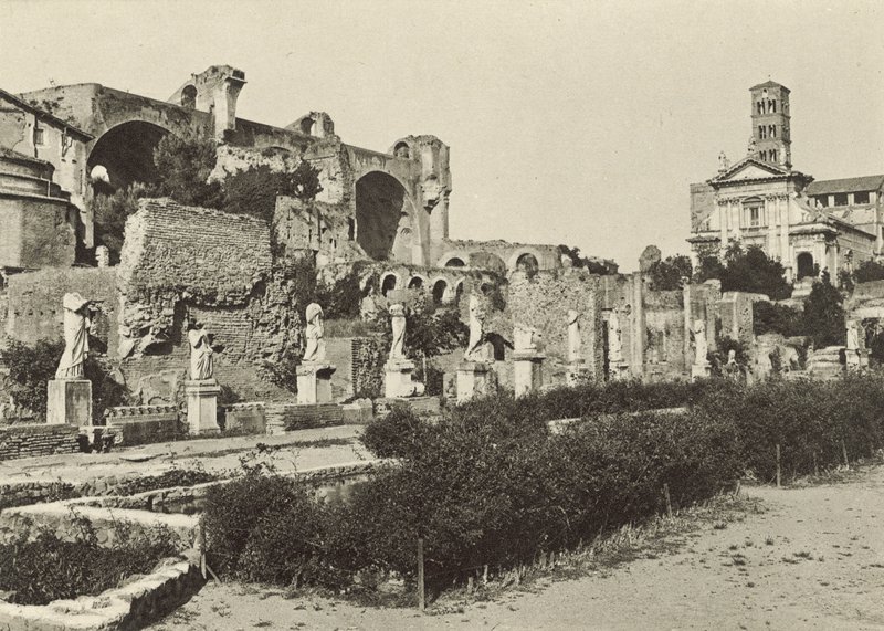 Forum Romanum, Basilika des Konstantin, Tempel des Romulus und Haus der Vestalinnen von Italian Photographer