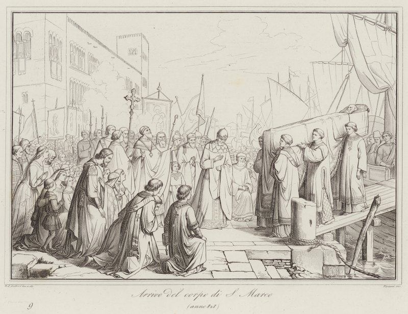 Ankunft des Körpers von S. Marco, 828 von Italian School