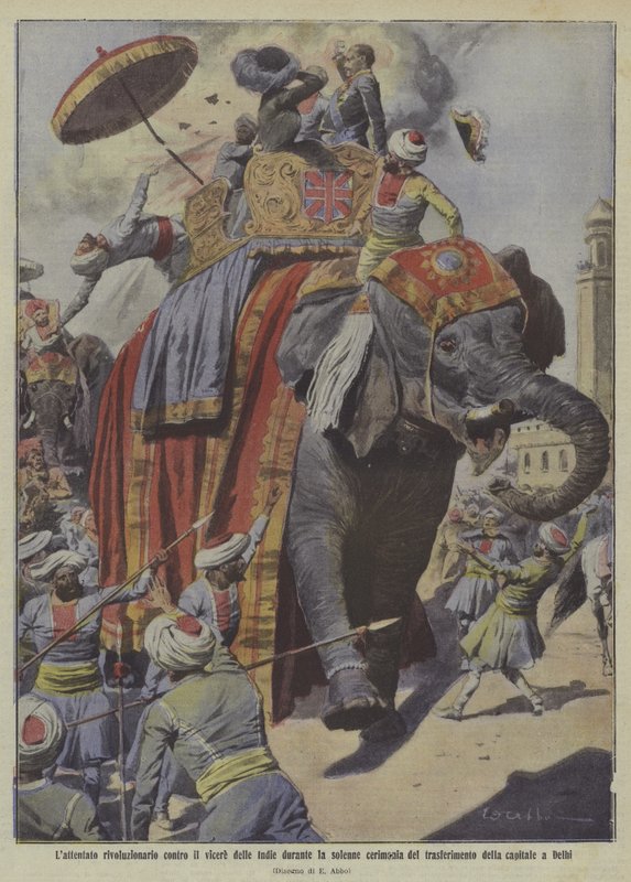 Attentatsversuch auf Lord Hardinge, Vizekönig von Indien von Italian School