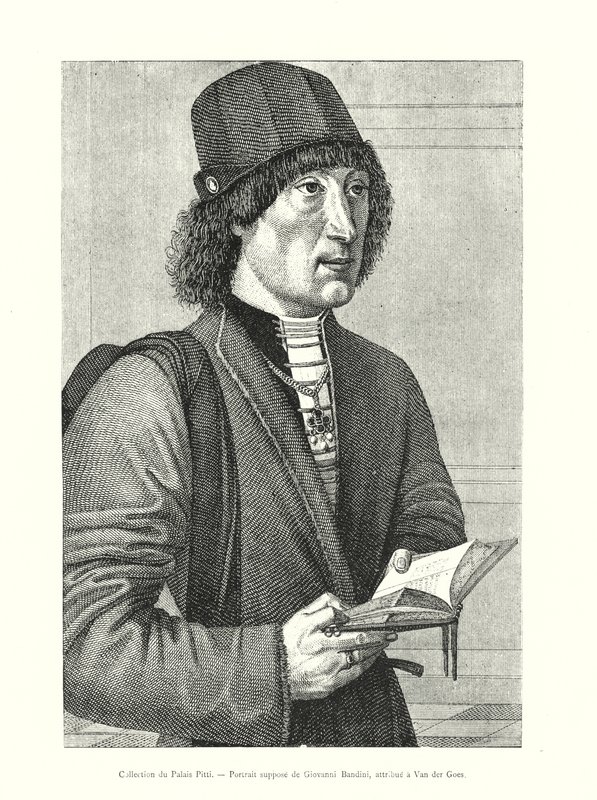 Sammlung des Pitti-Palastes, angebliches Porträt von Giovanni Bandini, zugeschrieben Van der Goes von Italian School