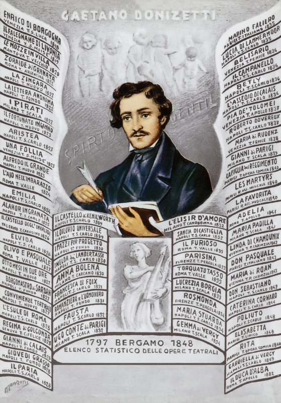 Gaetano Donizetti, italienischer Komponist (1797-1848) von Italian School