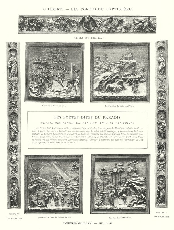 Die Türen des Baptisteriums, Lorenzo Ghiberti von Italian School