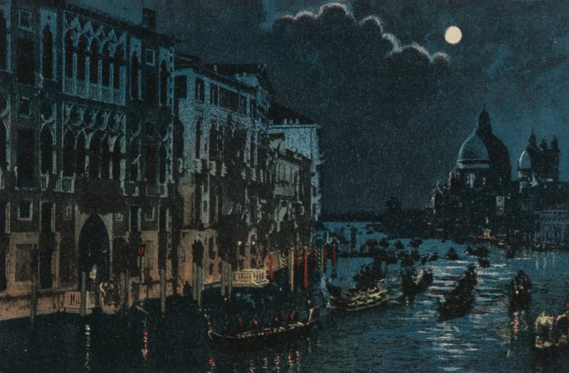 Großer Kanal und Salute von Italian School