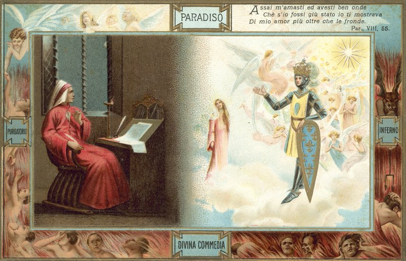 Illustration für Dantes Die Göttliche Komödie von Italian School