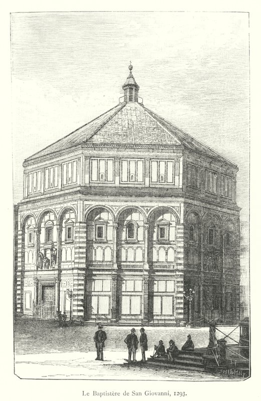 Das Baptisterium von San Giovanni von Italian School