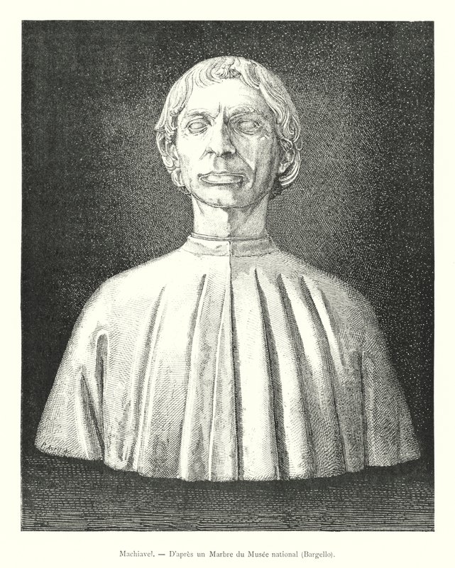 Machiavelli, nach einem Marmor im Nationalmuseum, Bargello von Italian School