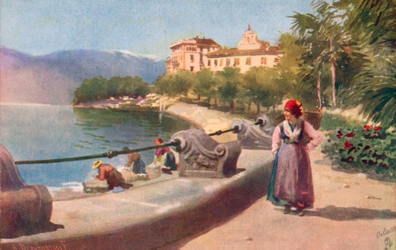 Pallanza, Lago Maggiore, Italien von Italian School