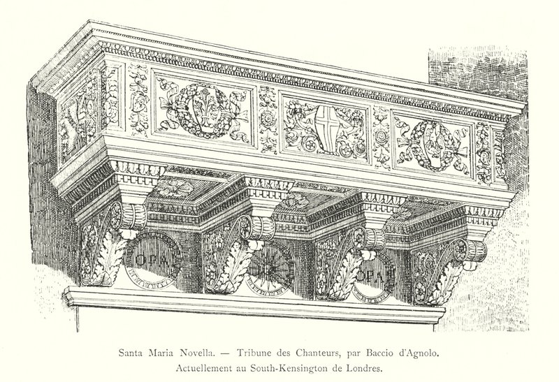 Santa Maria Novella, Sängertribüne, von Baccio d