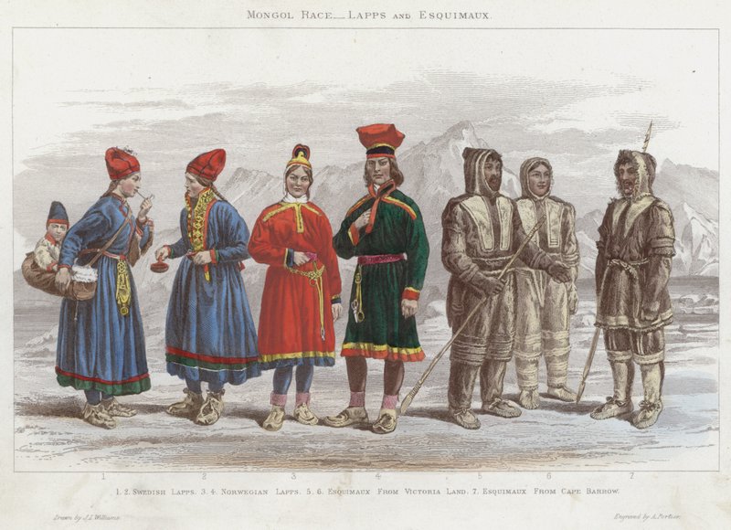 Mongolische Rasse, Lappen und Eskimos von J.L. (after) Williams