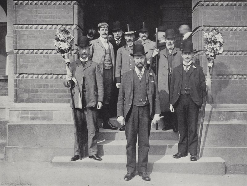 Hocktide in Hungerford, Polizist und Tutti-Männer von J. Benjamin Stone